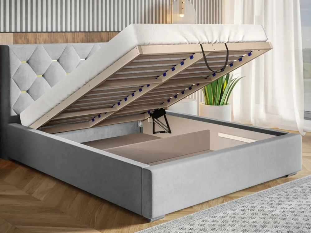 Łóżka Młodzieżowe|Łóżka Z Zagłówkiem>Riban Łóżko do sypialni 160x200 cm z zagłówkiem VIVID