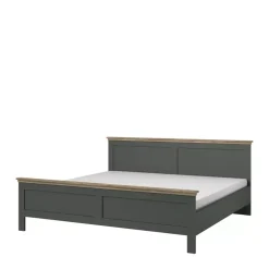 Łóżka Na Nóżkach|Łóżka Z Zagłówkiem>Helvetia Łóżko do sypialni 180x200 IVORIA butelkowa zieleń