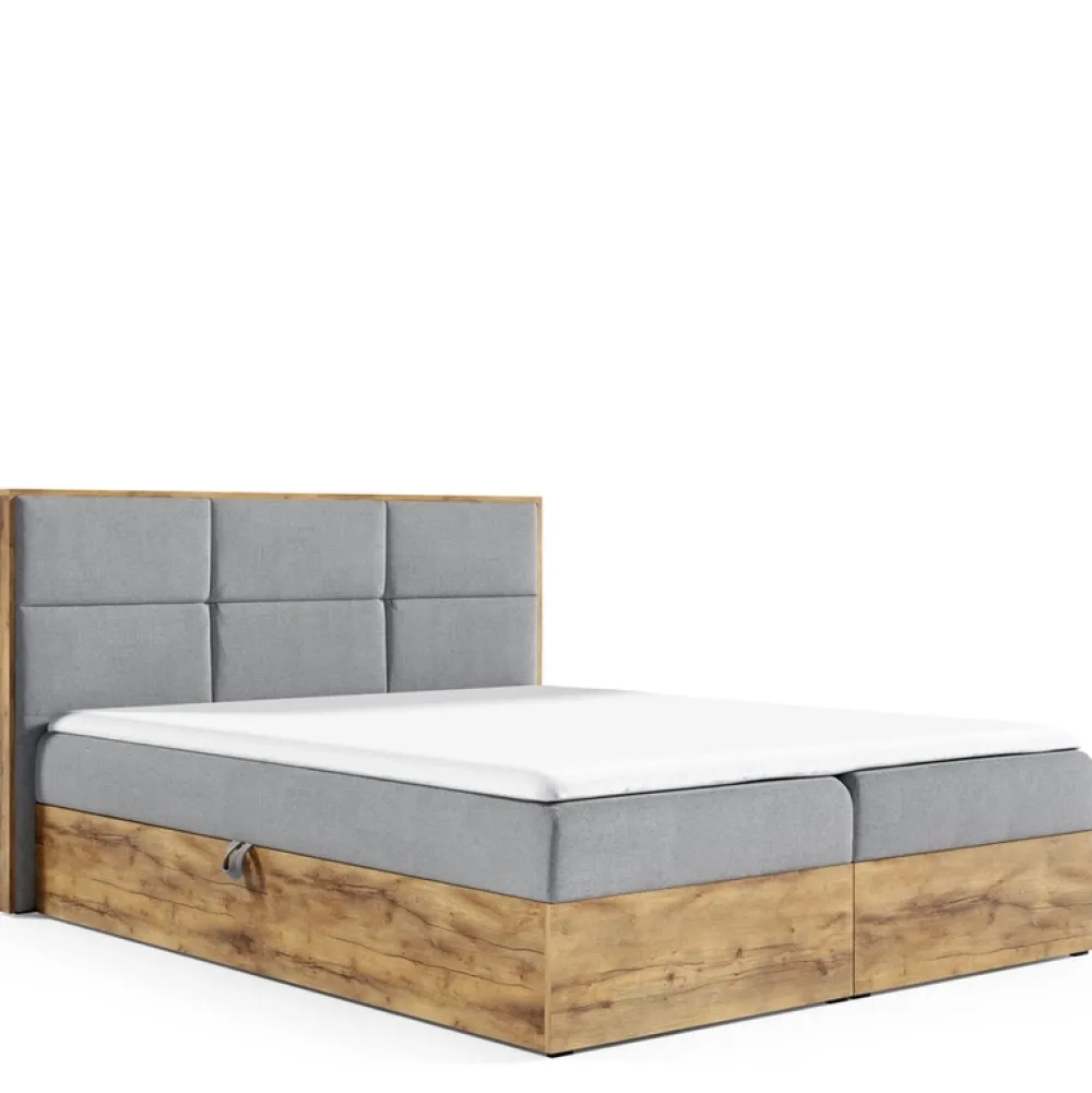 Łóżka Młodzieżowe|Łóżka Z Zagłówkiem>Gruszka Łóżko do sypialni 140x200 z pojemnikiem VALENCE