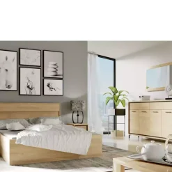 Łóżka Młodzieżowe|Łóżka Z Zagłówkiem></noscript>JARSTOL Łóżko do sypialni z zagłówkiem 160x200 MORNE