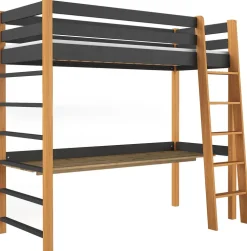 Meble Dla Dzieci|Łóżka Dziecięce>DOLMAR Łóżko dziecięce na antresoli z biurkiem 80x190 cm NAVIS