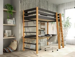 Meble Dla Dzieci|Łóżka Dziecięce>DOLMAR Łóżko dziecięce na antresoli z biurkiem 80x190 cm NAVIS