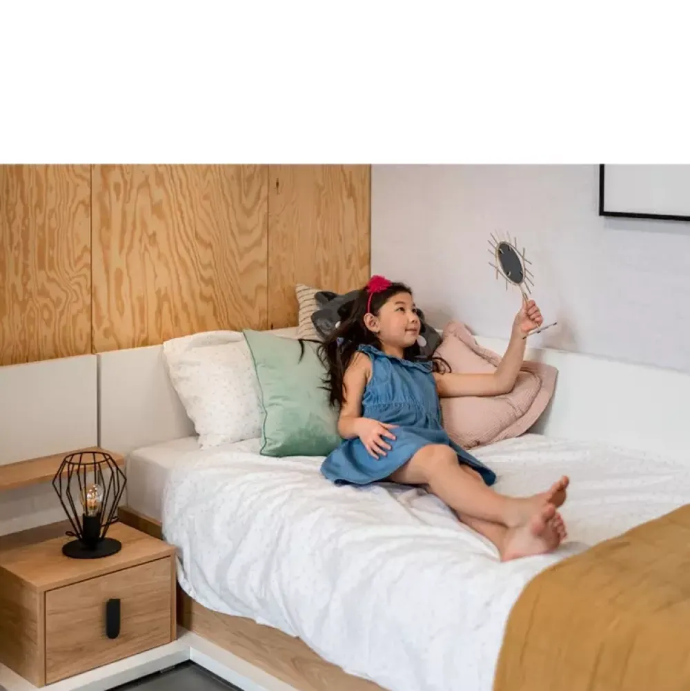 Meble Dla Dzieci|Łóżka Młodzieżowe>lenart. Łóżko dziecięce z materacem i pojemnikiem 90x200 cm SIMI