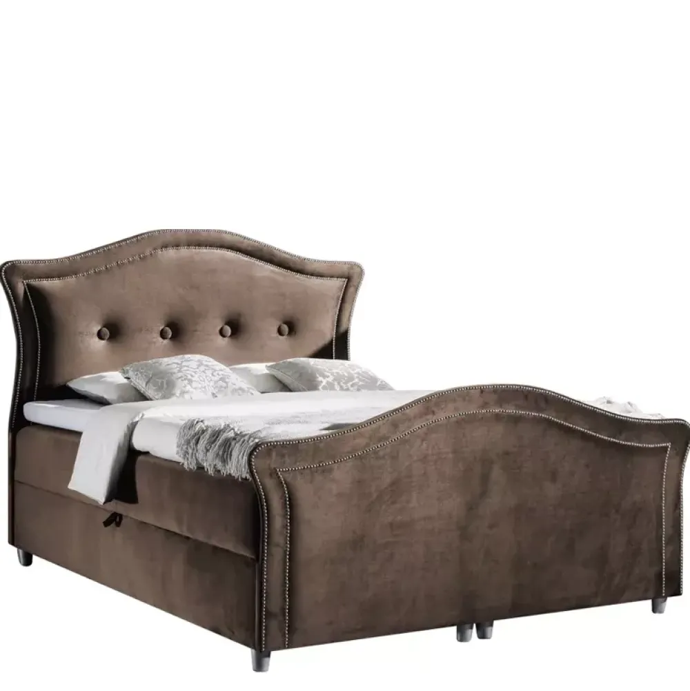 Łóżka Na Nóżkach|Łóżka Z Zagłówkiem>Gruszka Łóżko Kontynentalne 160x200 BRUNO LUX