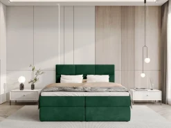 Łóżka Małżeńskie|Łóżka Ze Stelażem></noscript>BROMARKT Łóżko kontynentalne 180x200 cm BOSTON pojemnik na pościel