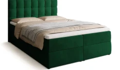 Meble Młodzieżowe|Łóżka Młodzieżowe>BROMARKT Łóżko kontynentalne 140x200 cm DETROIT pojemnik na pościel