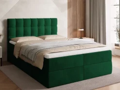 Meble Młodzieżowe|Łóżka Młodzieżowe></noscript>BROMARKT Łóżko kontynentalne 140x200 cm DETROIT pojemnik na pościel