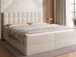 Łóżka Małżeńskie|Łóżka Ze Stelażem></noscript>BROMARKT Łóżko kontynentalne 180x200 cm DETROIT pojemnik na pościel