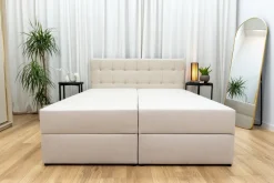 Łóżka Małżeńskie|Łóżka Ze Stelażem></noscript>BROMARKT Łóżko kontynentalne 180x200 cm DETROIT pojemnik na pościel