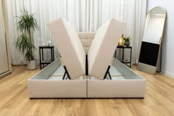 Łóżka Małżeńskie|Łóżka Ze Stelażem></noscript>BROMARKT Łóżko kontynentalne 180x200 cm DETROIT pojemnik na pościel