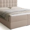 Łóżka Małżeńskie|Łóżka Ze Stelażem>BROMARKT Łóżko kontynentalne 160x200 cm z pojemnikiem DETROIT beżowe