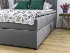 Łóżka Małżeńskie|Łóżka Ze Stelażem></noscript>BROMARKT Łóżko kontynentalne 180x200 cm z pojemnikiem DREAM czarne