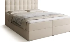 Łóżka Małżeńskie|Łóżka Ze Stelażem>BROMARKT Łóżko kontynentalne 160x200 cm z pojemnikiem DETROIT pikowany zagłówek