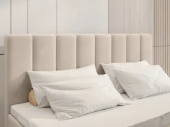 Łóżka Nowoczesne|Łóżka Dwuosobowe></noscript>BROMARKT Łóżko kontynentalne 160x200 cm z pojemnikiem DENVER beż