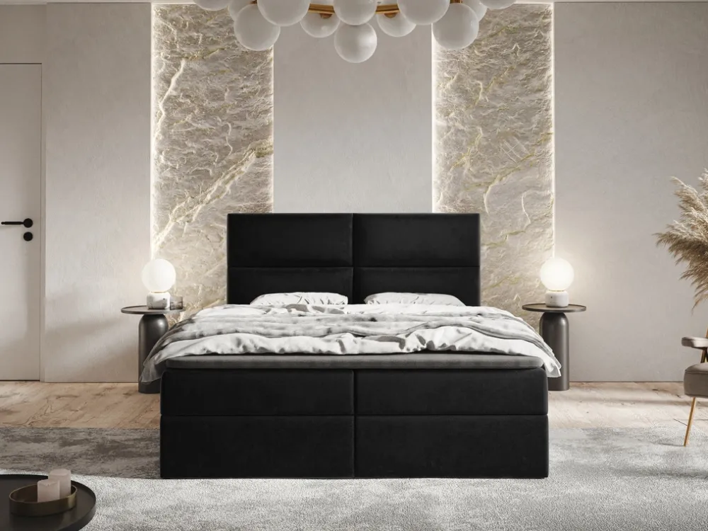 Łóżka Małżeńskie|Łóżka Ze Stelażem>Riban Łóżko kontynentalne 160x200 cm z pojemnikiem GEND nowoczesne
