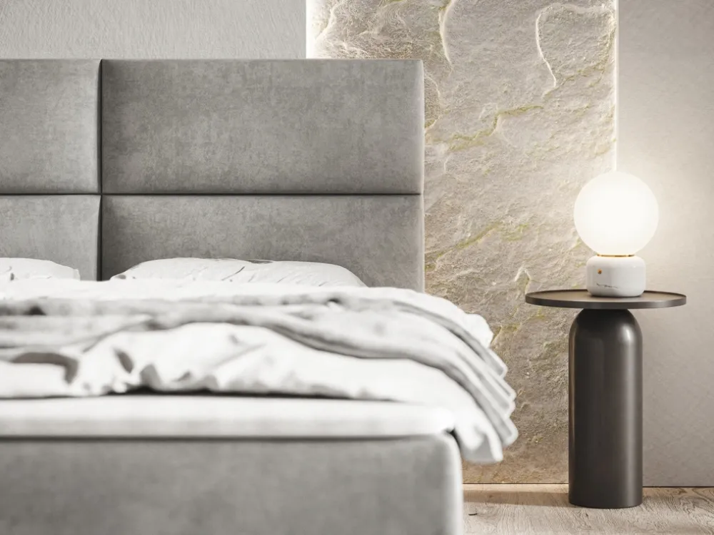 Łóżka Małżeńskie|Łóżka Ze Stelażem>Riban Łóżko kontynentalne 160x200 cm z pojemnikiem GEND nowoczesne