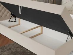 Łóżka Młodzieżowe|Łóżka Ze Stelażem></noscript>Riban Łóżko kontynentalne 120x200 cm z pojemnikiem na pościel BROLY