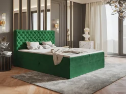 Łóżka Młodzieżowe|Łóżka Ze Stelażem></noscript>Riban Łóżko kontynentalne 120x200 cm z pojemnikiem na pościel BROLY