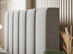 Łóżka Młodzieżowe|Łóżka Ze Stelażem></noscript>Riban Łóżko kontynentalne 120x200 cm z pojemnikiem na pościel OWEL