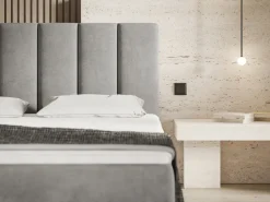 Łóżka Młodzieżowe|Łóżka Ze Stelażem></noscript>Riban Łóżko kontynentalne 120x200 cm z pojemnikiem na pościel OWEL