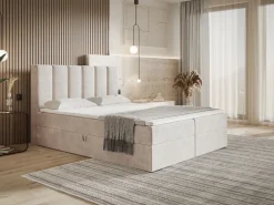 Łóżka Młodzieżowe|Łóżka Ze Stelażem></noscript>Riban Łóżko kontynentalne 120x200 cm z pojemnikiem na pościel OWEL