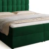 Łóżka Małżeńskie|Łóżka Ze Stelażem>BROMARKT Łóżko kontynentalne 180x200 cm z pojemnikiem DETROIT butelkowa zieleń