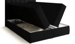 Meble Młodzieżowe|Łóżka Młodzieżowe>BROMARKT Łóżko kontynentalne 140x200 cm z pojemnikiem na pościel DETROIT welurowe