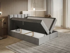 Łóżka Małżeńskie|Łóżka Ze Stelażem>Riban Łóżko kontynentalne 160x200 cm z pojemnikiem OWEL