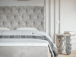 Łóżka Małżeńskie|Łóżka Ze Stelażem></noscript>Riban Łóżko kontynentalne 180x200 cm z pojemnikiem BILD pikowany zagłówek