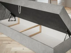 Łóżka Małżeńskie|Łóżka Ze Stelażem></noscript>Riban Łóżko kontynentalne 180x200 cm z pojemnikiem BILD pikowany zagłówek