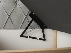 Łóżka Małżeńskie|Łóżka Ze Stelażem></noscript>Riban Łóżko kontynentalne 180x200 cm z pojemnikiem BILD pikowany zagłówek