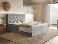 Łóżka Młodzieżowe|Łóżka Z Zagłówkiem></noscript>Riban Łóżko kontynentalne 120x200 cm z pojemnikiem na pościel JAMAL