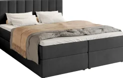 Meble Młodzieżowe|Łóżka Młodzieżowe>BROMARKT Łóżko kontynentalne 140x200 cm z pojemnikiem DENVER czarne