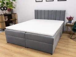 Meble Młodzieżowe|Łóżka Młodzieżowe></noscript>BROMARKT Łóżko kontynentalne 140x200 cm z pojemnikiem DENVER czarne