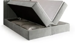 Łóżka Małżeńskie|Łóżka Ze Stelażem>BROMARKT Łóżko kontynentalne 180x200 cm z pojemnikiem DREAM szare