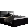 Łóżka Z Pojemnikiem|Łóżka Czarne>Gruszka Łóżko Kontynentalne 200x200 czarne SAMUEL