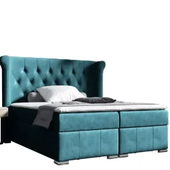 Łóżka Na Nóżkach|Łóżka Z Zagłówkiem></noscript>Gruszka Łóżko Kontynentalne 200x200 czarne MARCEL