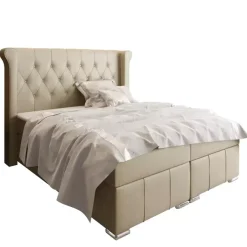 Łóżka Na Nóżkach|Łóżka Z Zagłówkiem></noscript>Gruszka Łóżko Kontynentalne 200x200 czarne MARCEL