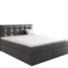 Łóżka Z Pojemnikiem|Łóżka Czarne>Gruszka Łóżko Kontynentalne 200x200 czarne TOM 1