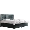 Łóżka Na Nóżkach|Łóżka Z Zagłówkiem>Gruszka Łóżko kontynentalne 160x200 czarne BENJAMIN