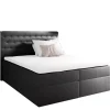 Łóżka Z Pojemnikiem|Łóżka Czarne>Gruszka Łóżko Kontynentalne 180x200 czarne MIRON