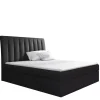 Łóżka Z Zagłówkiem|Łóżka Z Pojemnikiem>Gruszka Łóżko Kontynentalne 160x200 czarne NIKOLA