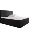 Łóżka Z Pojemnikiem|Łóżka Czarne>Gruszka Łóżko Kontynentalne 200x200 czarne BRAYAN