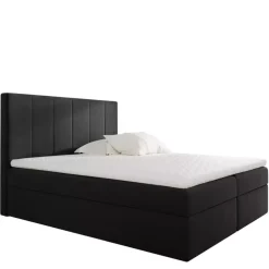 Łóżka Młodzieżowe|Łóżka Z Pojemnikiem>Gruszka Łóżko Kontynentalne 140x200 czarne BRAYAN
