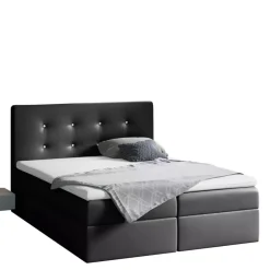 Łóżka Młodzieżowe|Łóżka Z Zagłówkiem>Gruszka Łóżko Kontynentalne 120x200 czarne MAKSYM