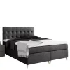 Łóżka Na Nóżkach|Łóżka Z Zagłówkiem>Gruszka Łóżko Kontynentalne 160x200 czarne ALEX