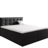 Łóżka Młodzieżowe|Łóżka Z Pojemnikiem>Gruszka Łóżko Kontynentalne 140x200 czarne TOM 1