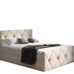 Łóżka Z Zagłówkiem|Łóżka Z Pojemnikiem>Gruszka Łóżko Kontynentalne 200x200 czerwone COLIN LUX