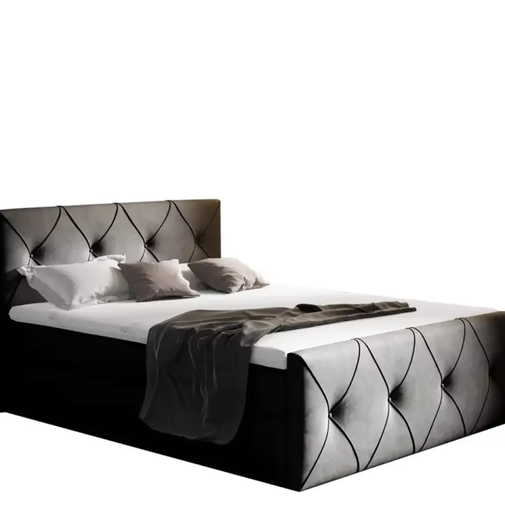 Łóżka Z Zagłówkiem|Łóżka Z Pojemnikiem>Gruszka Łóżko Kontynentalne 200x200 czerwone COLIN LUX