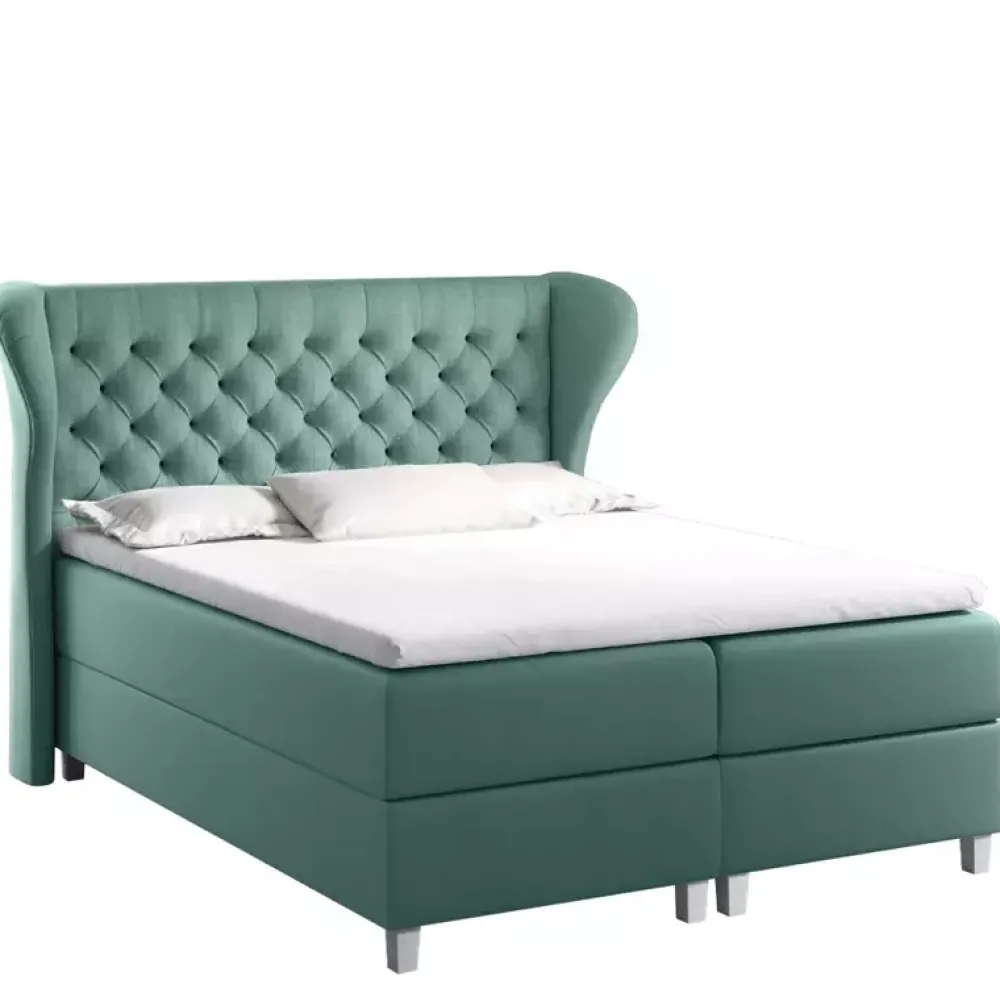 Łóżka Młodzieżowe|Łóżka Na Nóżkach>Gruszka Łóżko Kontynentalne 140x200 czerwona JEREMI